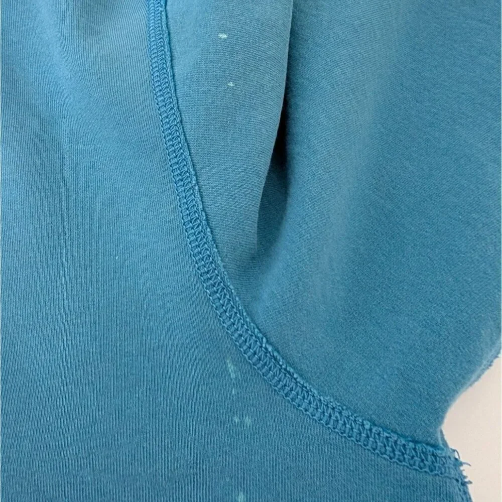 Polo Jeans Hoodie Mens Size Large Blue PRL Crest Pocket Hooded Sweatshirt